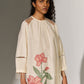 FLORAL ARTWORK APPLIQUE' DRESS