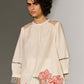 FLORAL ARTWORK APPLIQUE' SHIRT