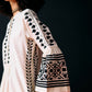 IVORY BELL SLEEVE APPLIQUE' DRESS