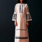 IVORY BELL SLEEVE APPLIQUE' DRESS