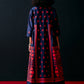 NAVY SIDE GATHER APPLIQUE' JACKET