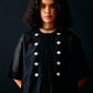 BLACK CENTRE GATHER KAFTAN KAMEEZ