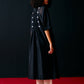 BLACK CENTRE GATHER KAFTAN KAMEEZ