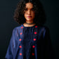 NAVY CENTRE GATHER KAFTAN KAMEEZ