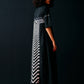 BLACK SIDE GATHER ANIMAL DRESS