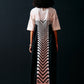 IVORY SIDE GATHER ANIMAL DRESS
