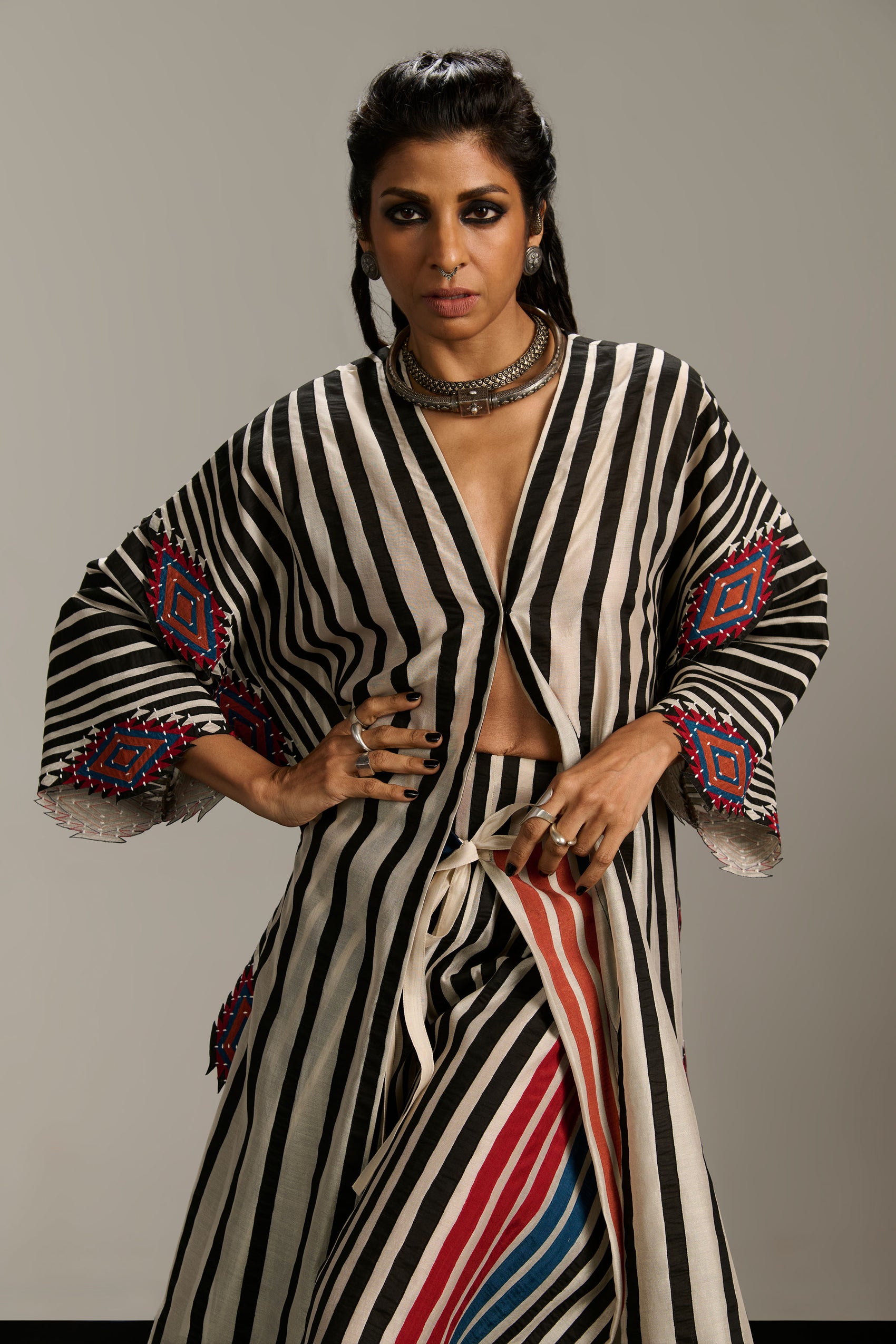 WRAP OVERLAP BOX TUNIC