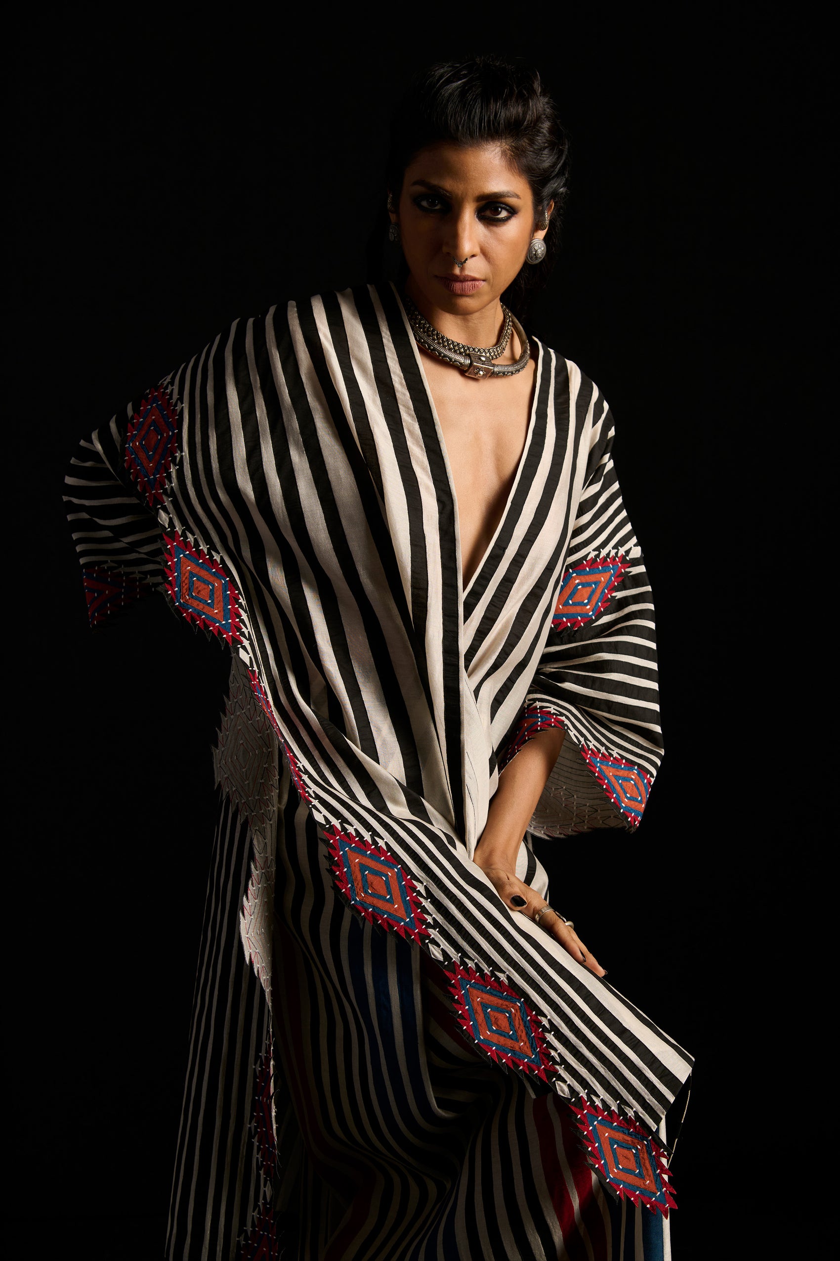 WRAP OVERLAP BOX TUNIC