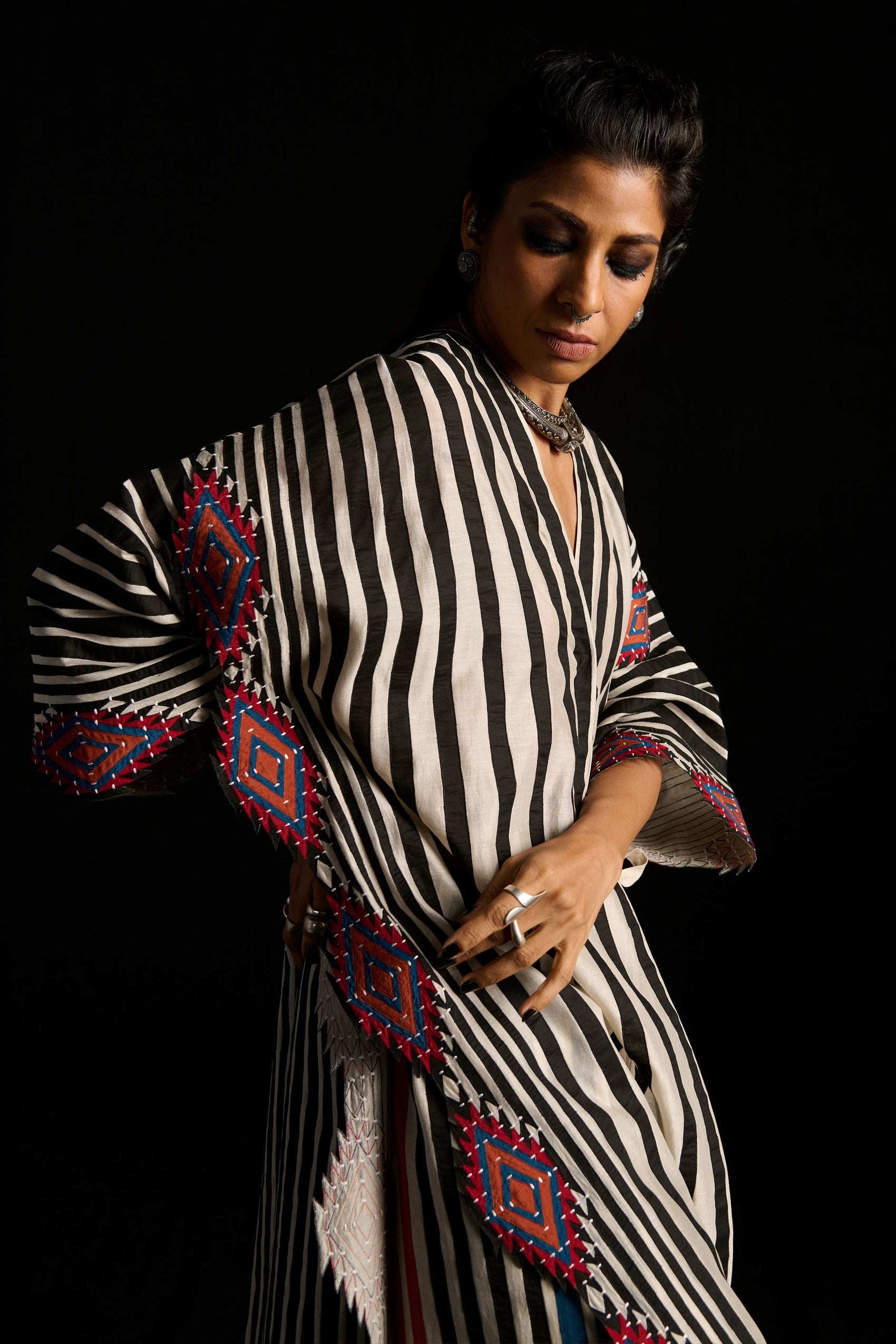 WRAP OVERLAP BOX TUNIC