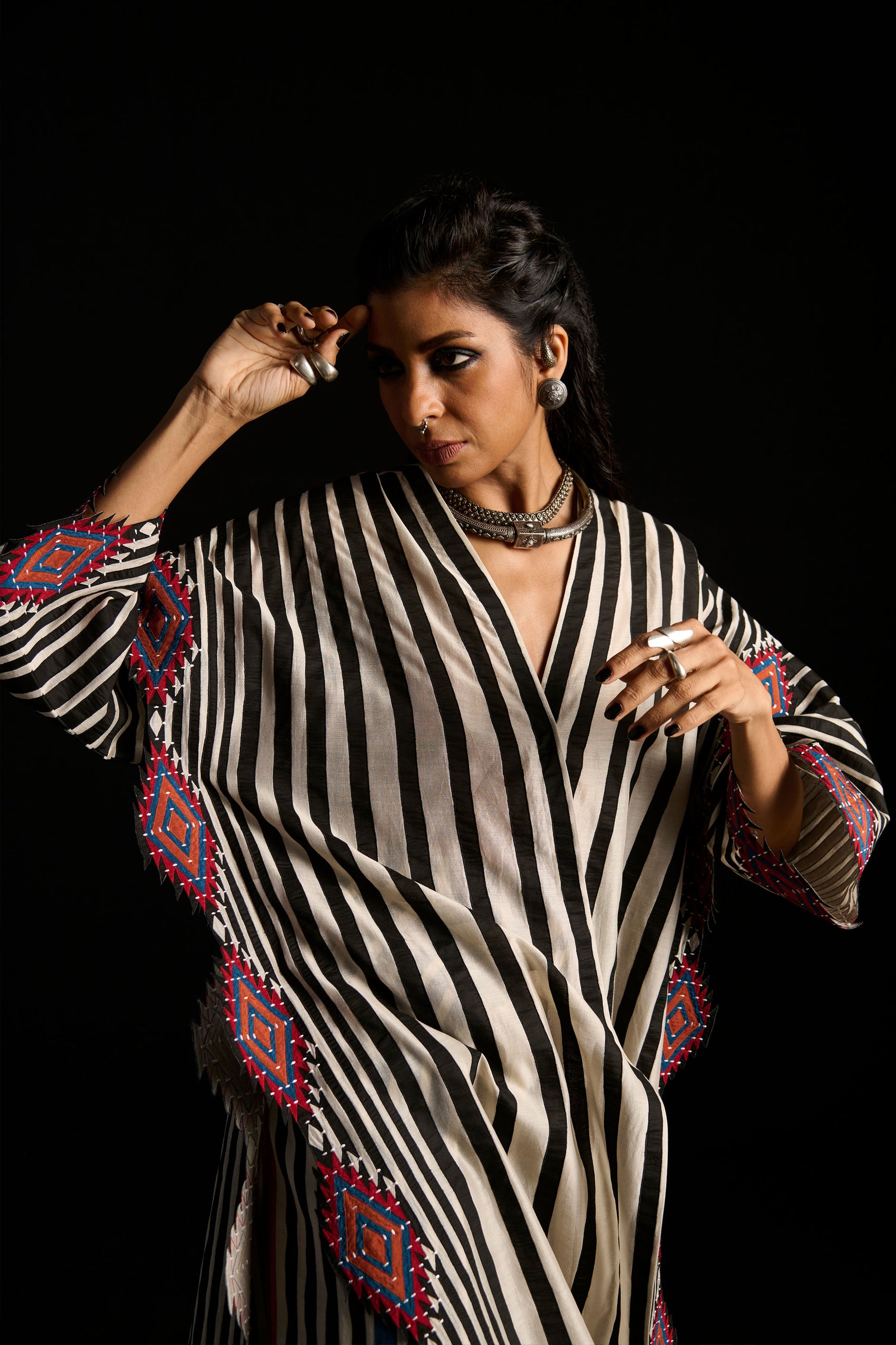 WRAP OVERLAP BOX TUNIC