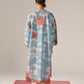 WAVE AND FISH APPLIQUE' DROP SHOULDER KAMEEZ
