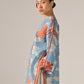 WAVE AND FISH APPLIQUE' DROP SHOULDER KAMEEZ