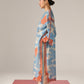 WAVE AND FISH APPLIQUE' DROP SHOULDER KAMEEZ