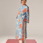 WAVE AND FISH APPLIQUE' DROP SHOULDER KAMEEZ