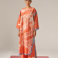 DRAGON PRINT AND CUTWORK DROP SHOULDER KAMEEZ