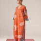 CLOUD PRINT AND CUTWORK DROP SHOULDER KAMEEZ