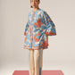 WAVE PRINT AND FISH APPLIQUE' SHIRT