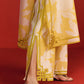 FLORAL PRINT APPLIQUE' AND CUTWORK PANTS