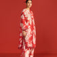 FLORAL PRINT APPLIQUE' AND CUTWORK PANTS