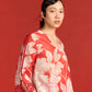 FLORAL PRINT AND CUTWORK MILD A-LINE KAMEEZ