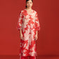 FLORAL PRINT AND CUTWORK MILD A-LINE KAMEEZ