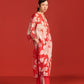 FLORAL PRINT AND CUTWORK MILD A-LINE KAMEEZ