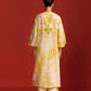 FLORAL PRINT AND CUTWORK MILD A-LINE KAMEEZ