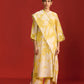 FLORAL PRINT AND CUTWORK MILD A-LINE KAMEEZ