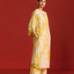 FLORAL PRINT AND CUTWORK MILD A-LINE KAMEEZ