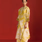 FLORAL PRINT AND CUTWORK MILD A-LINE KAMEEZ
