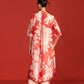FLORAL PRINT AND CUTWORK PLEATED KAMEEZ