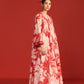 FLORAL PRINT SUPER PLEATED DRESS