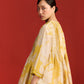 FLORAL PRINT AND CUTWORK SUPER PLEATED SHIRT