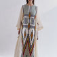 PANELLED KAFTAN DRESS