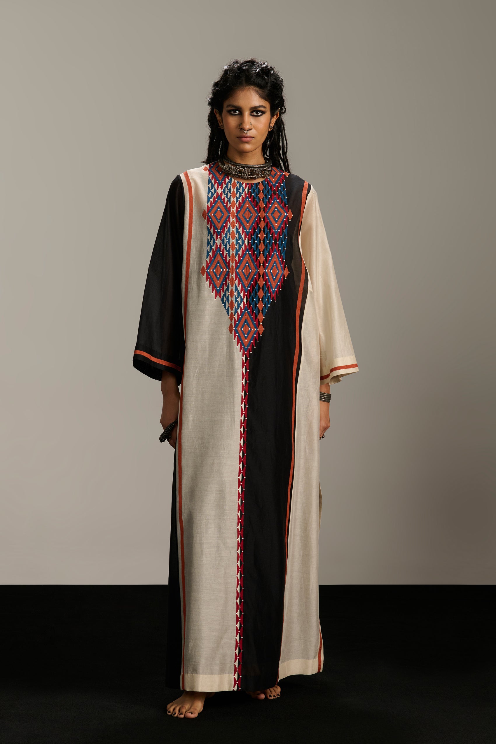 PANELLED KAFTAN