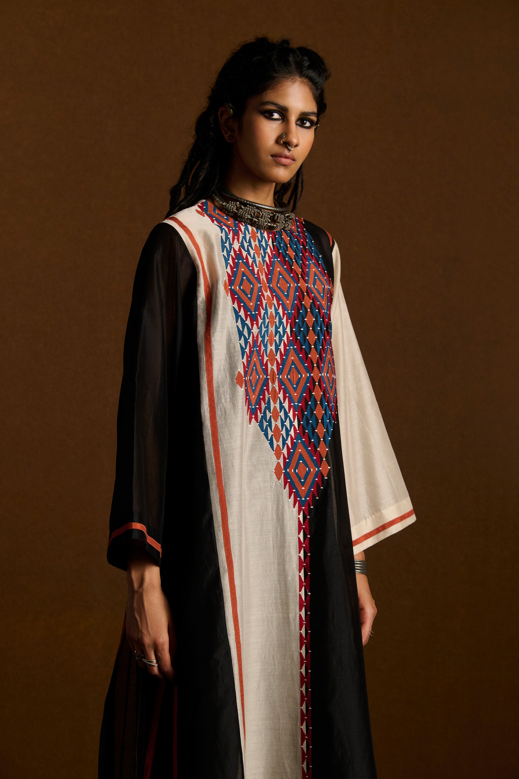 PANELLED KAFTAN