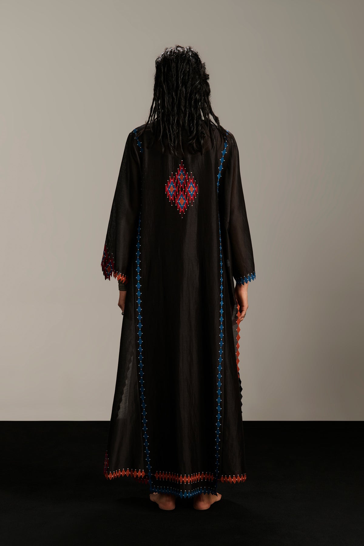 PANELLED LONG KAFTAN