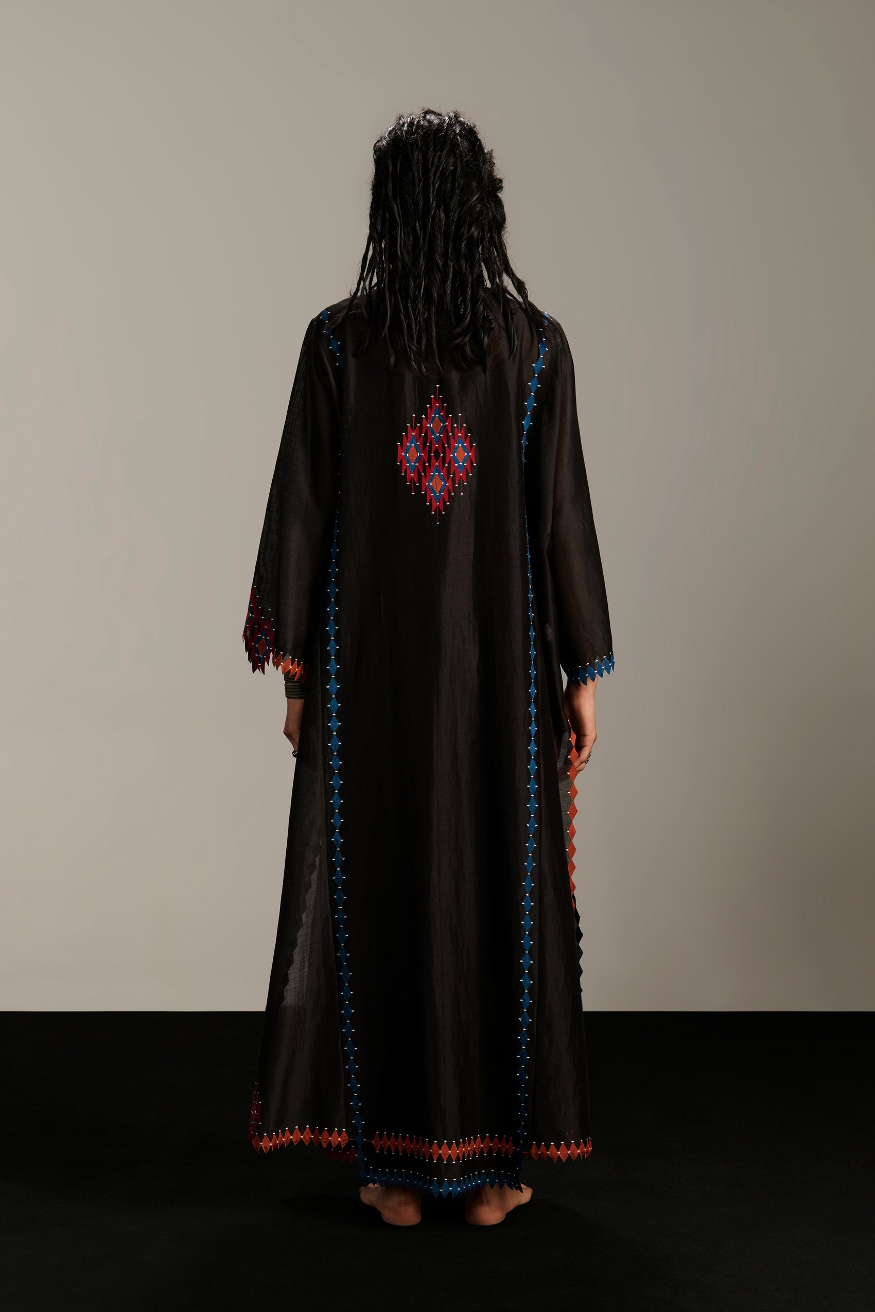 PANELLED LONG KAFTAN