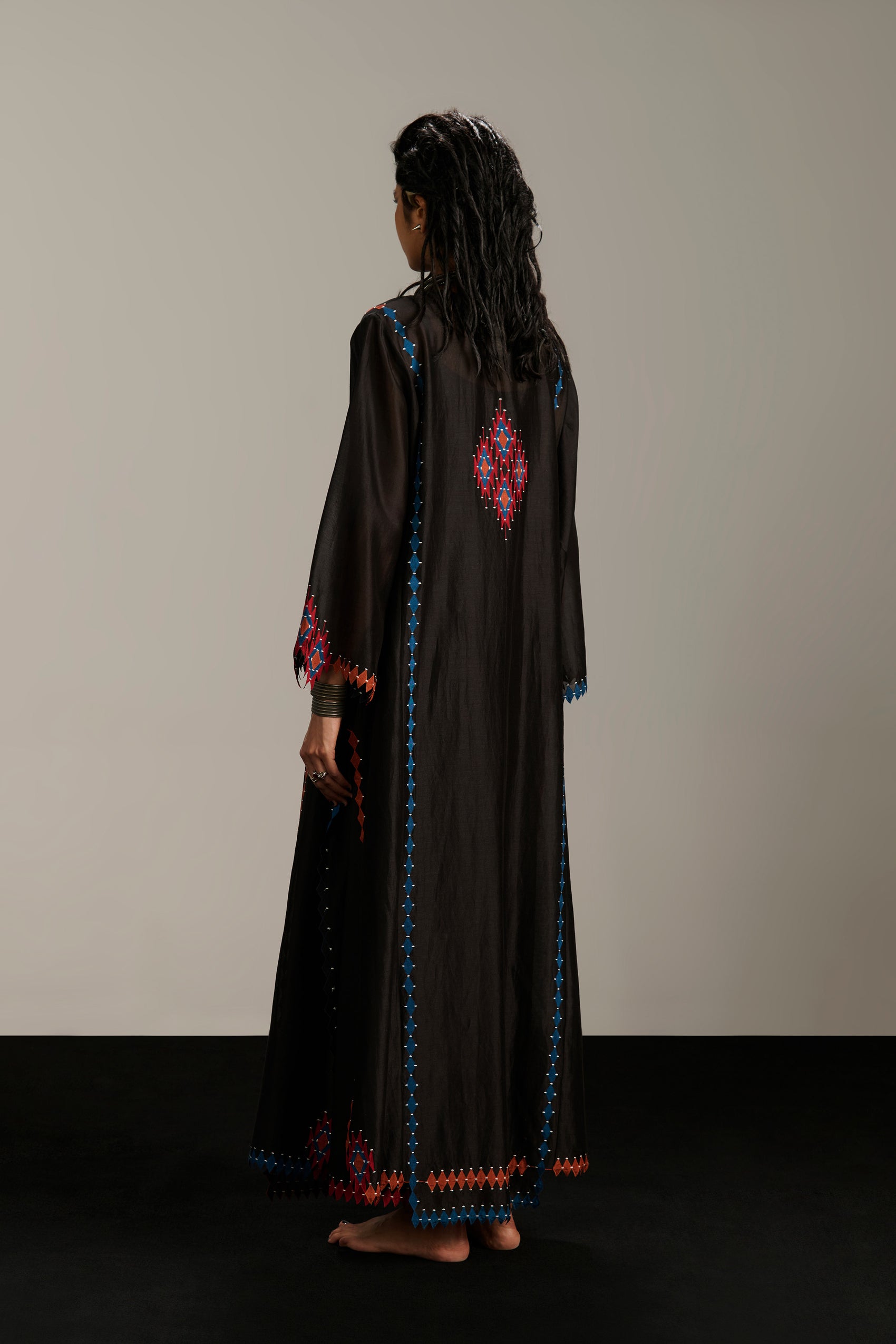 PANELLED LONG KAFTAN