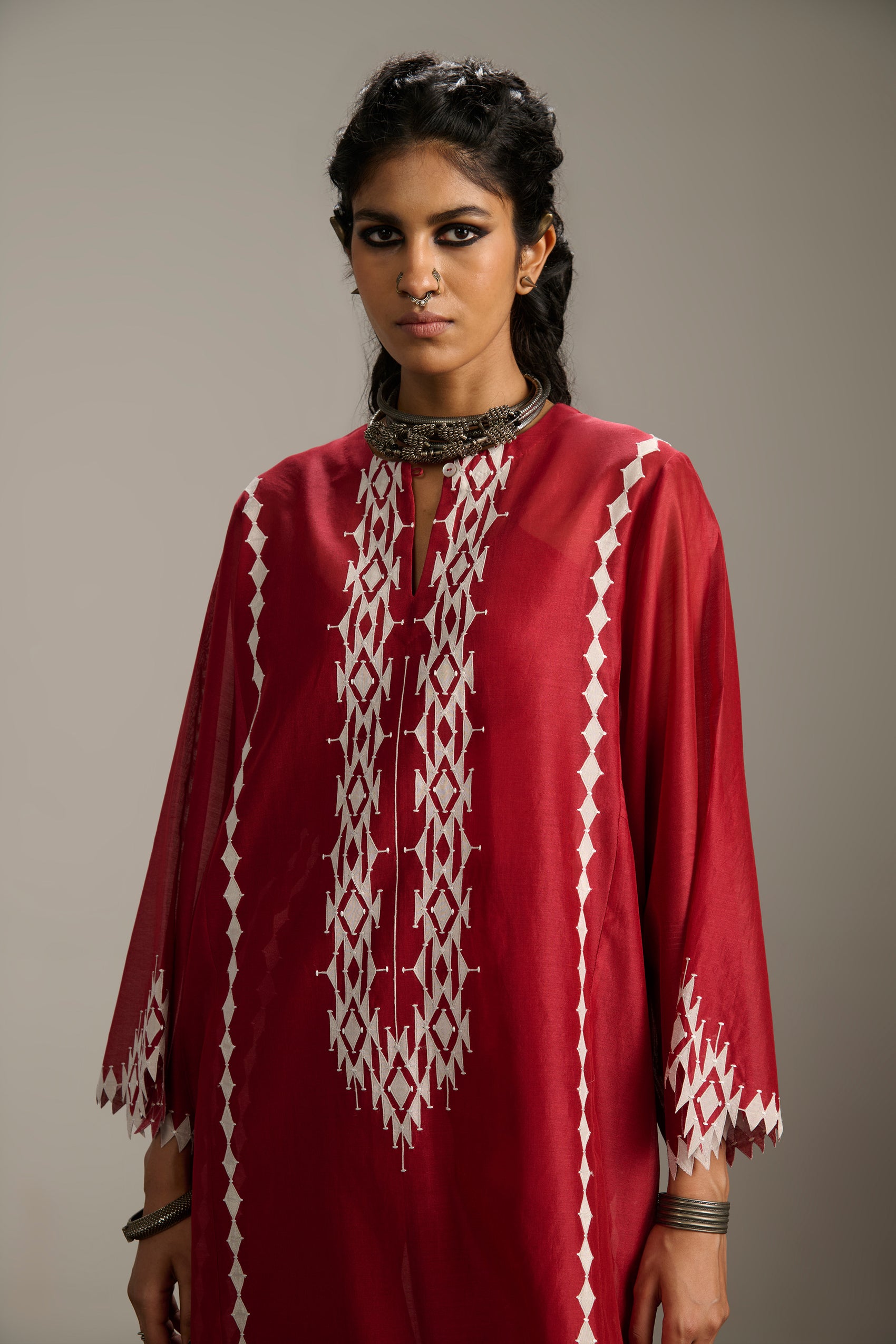 PANELLED KAFTAN KAMEEZ