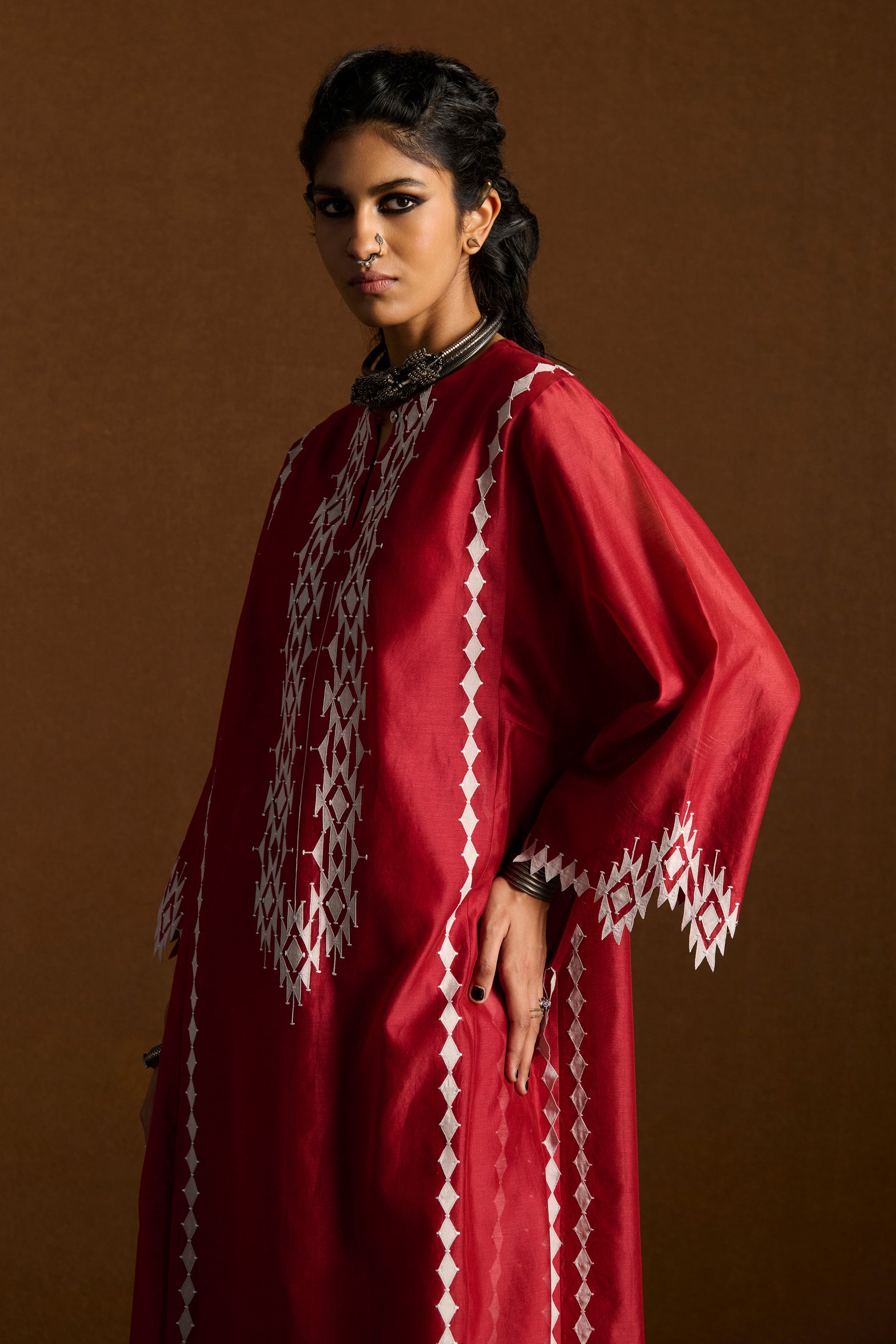 PANELLED KAFTAN KAMEEZ