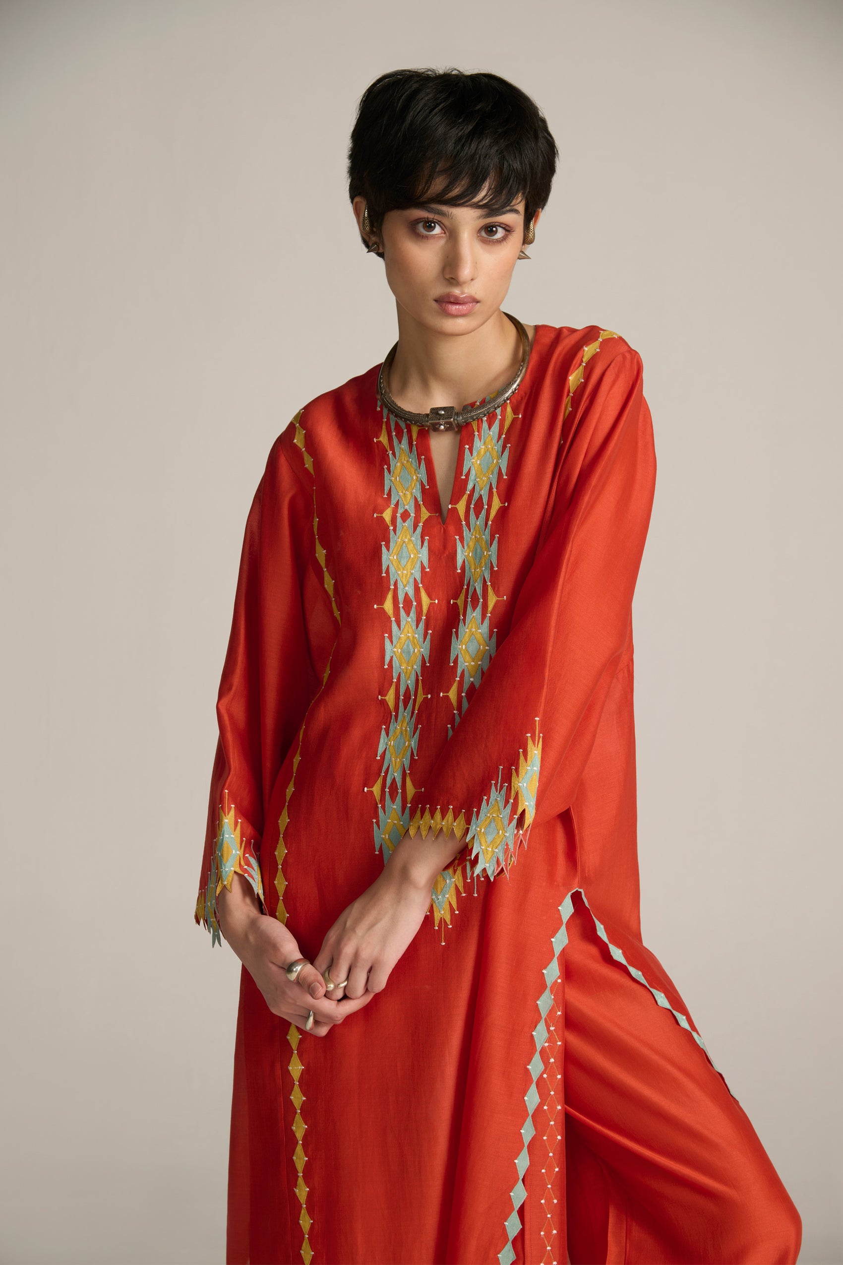 PANELLED KAFTAN KAMEEZ