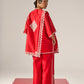 ORIENTAL BORDER PANELLED KAFTAN SHIRT