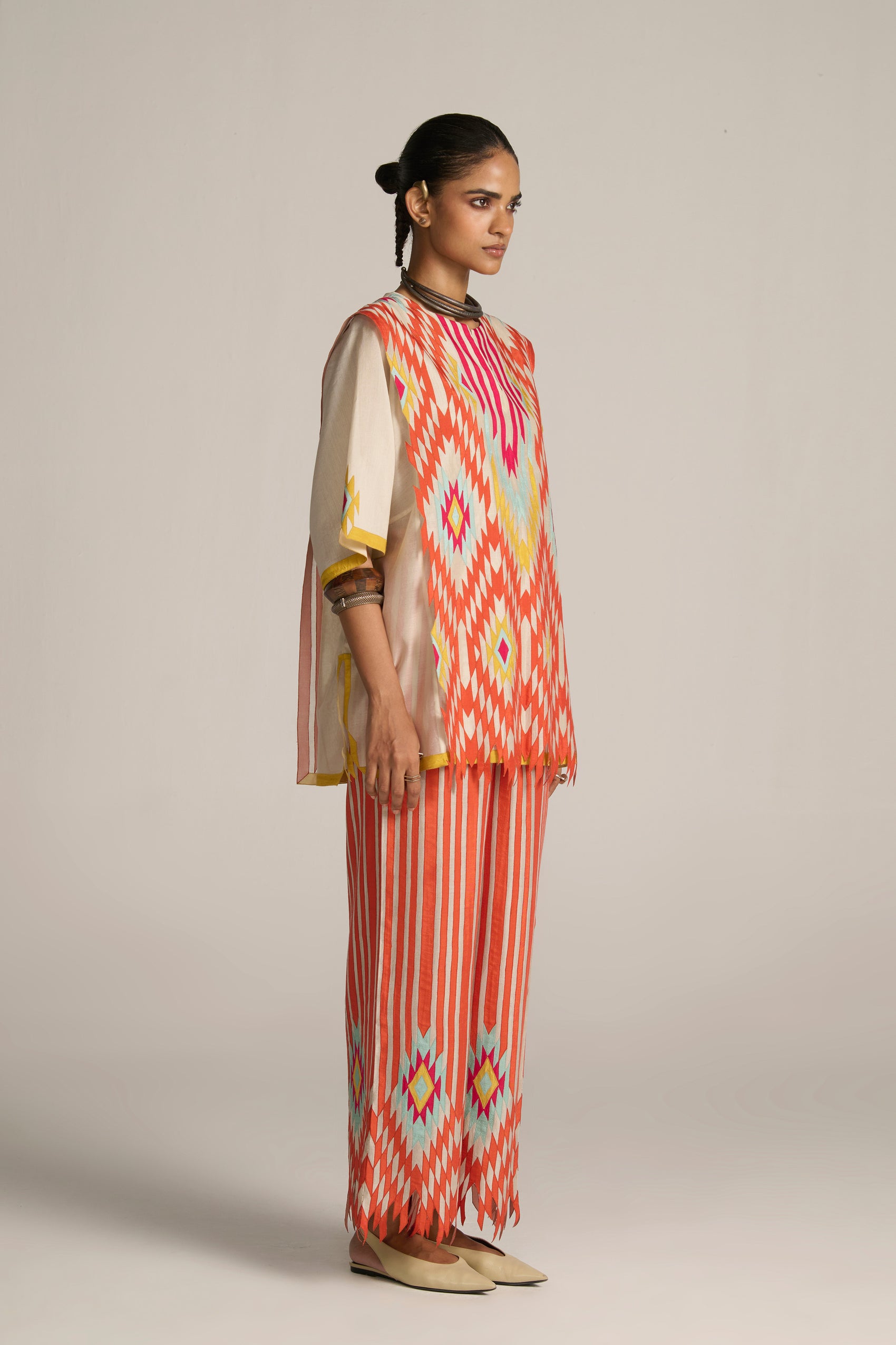 3D PANELLED KAFTAN SHIRT