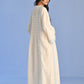 PLEATED DRESS WITH CUTWORK