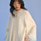 PLEATED DRESS WITH CUTWORK