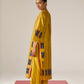 APPLIQUE' AND OUTLINE PLEATED KAMEEZ
