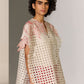 GEOMETRIC FLORAL CUTWORK PANEL SHIRT IVR