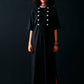 BLACK CENTRE GATHER DRESS
