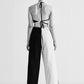 CONSTRUCTED APPLIQUE' 2 COLOUR PANTS